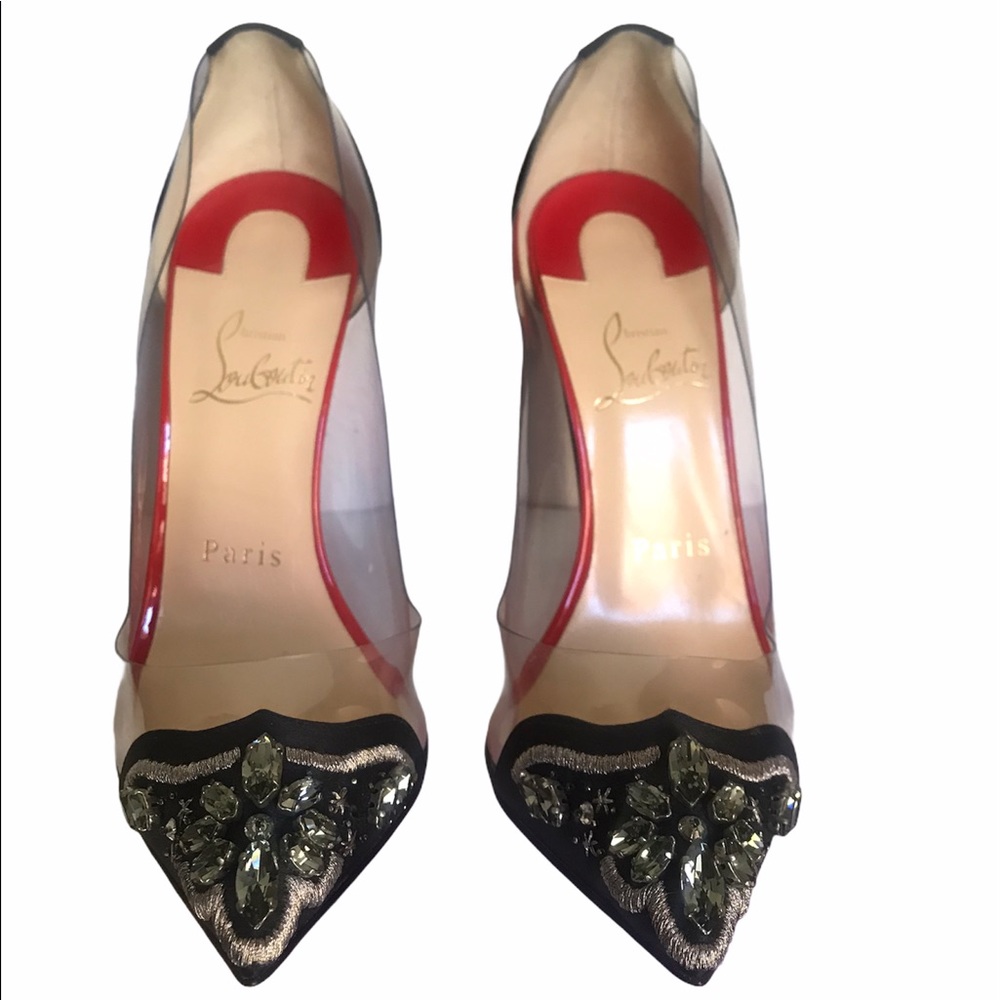 Christian Louboutin PVC Point Toe Heels
